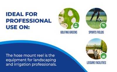 Image showing  Hose Caddie Reel Model with 10 ft. Blue Leader Hose, HC-100