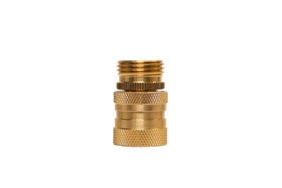 Image showing  Brass US-Style Quick Connector + Male Thread Adaptor