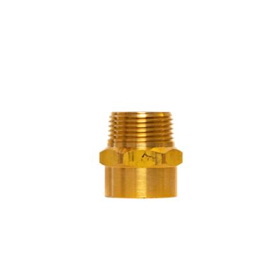 Image showing  Male & Female Threaded Brass Connector 3/4 in. NPT (M) x 3/4 in. NH (F)