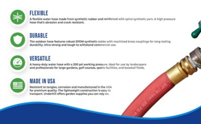 Image showing  3/4 in. Red Hose - 200 PSI WP / 800 PSI Burst