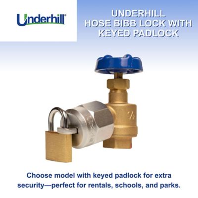 Image showing  Heavy-Duty Hose Bib Lock - Secure Outdoor Water Access, Incl. Padlock
