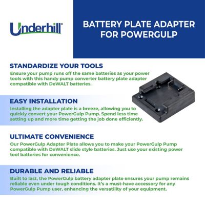 Image showing  Adapter Plate for Dewalt Battery