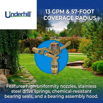 Image showing  0.75 in. Full Circle Impact Sprinkler, 3/16 in. & 1/8 in. Nozzles