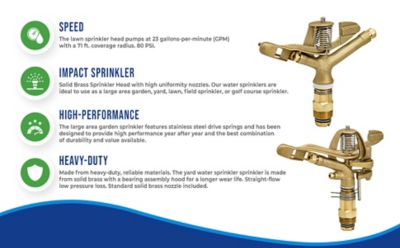 Image showing  1 in. Full Circle Impact Sprinkler, 3/16 in. Nozzle