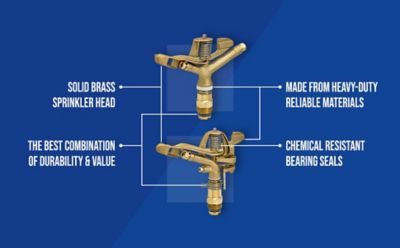 Image showing  1 in. Full Circle Impact Sprinkler, 3/16 in. Nozzle