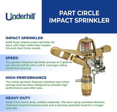 Image showing  .75 in. Part Circle Impact Sprinkler, 5/32 in. Nozzle