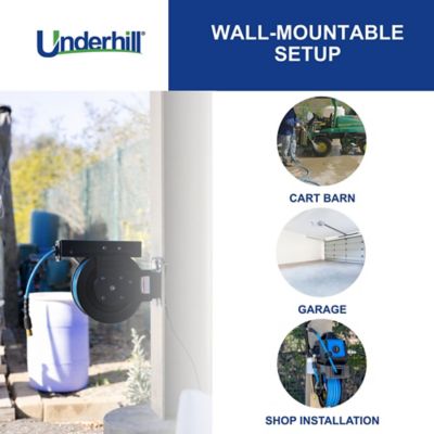 Image showing 5 th Underhill 50 ft. Pressure Washer Reel Assembly, Self-Retracting