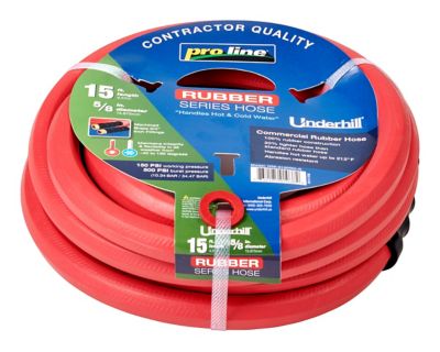 ProLine 5/8 in. Hose Rubber Series 150 PSI WP; 500 PSI Burst Strength