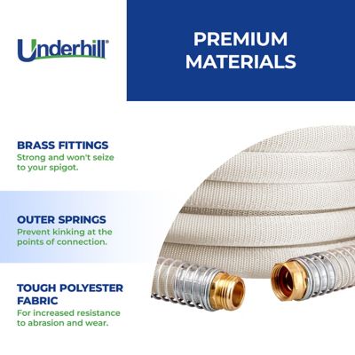 Image showing  3/4 in. x 50 ft. Featherweight EVO Hose, Ultra Light & Tough, Green