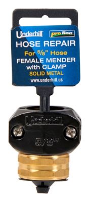 ProLine 5/8 in. Hose Brass Female Mender with Clamp