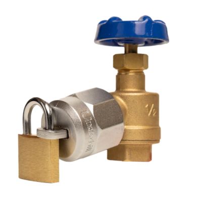 Image showing  Heavy-Duty Hose Bib Lock - Secure Outdoor Water Access, No Padlock