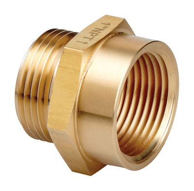 Underhill Brass Reducing Nipple 1 in. MNPT x 3/4 in. MHT