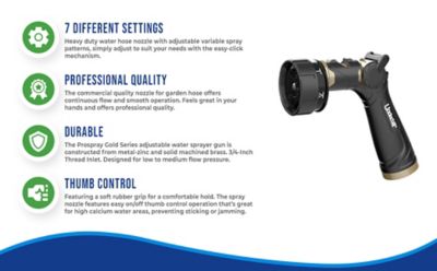 Image showing  Multi-Pattern Thumb Control Spray Nozzle, 8 Patterns