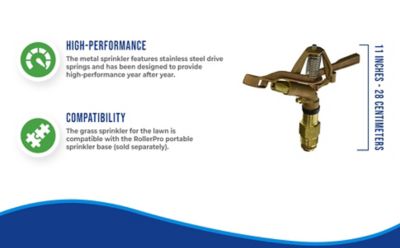 Image showing  1.25 in. Full Circle Impact Sprinkler, 1 in. & 1/8 in. Nozzles