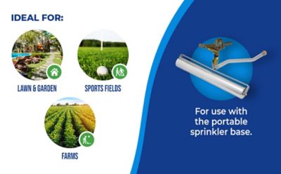 Image showing  1.25 in. Full Circle Impact Sprinkler, 1 in. & 1/8 in. Nozzles