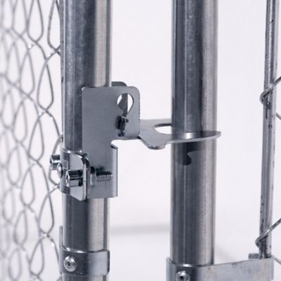 Image showing  5 ft. x 10 ft. Galvanized Chain Link Kennel DIY Boxed Kit