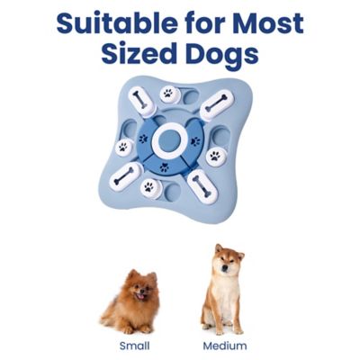 Image showing 7 th PawsPik Interactive Treat Dispensing Puzzle Dog Toy, Light Blue