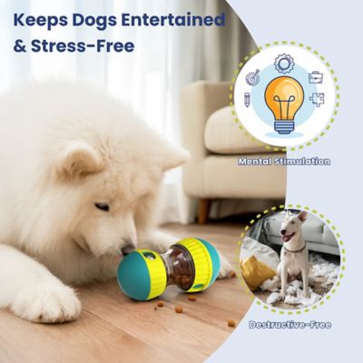 Image showing 6 th PawsPik Dual Sphere Treat-Dispensing Rolling Dog Toy