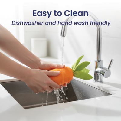 Image showing 8 th PawsPik Carrot Natural Rubber Dog Chew Toy