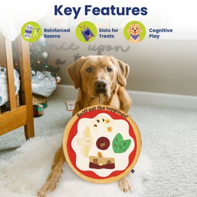 Image showing  Pizza Hide & Seek Plush Dog Toy, Yellow