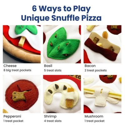 Image showing  Pizza Hide & Seek Plush Dog Toy, Yellow