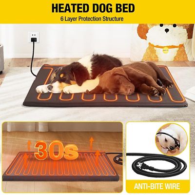 Image showing  Heated Outdoor Dog House with Removable Liner and Heating Pad