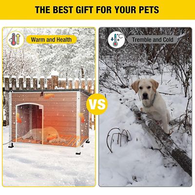 Image showing 5 th Aivituvin Heated Outdoor Dog House with Removable Liner and Heating Pad