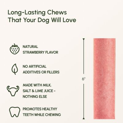 Image showing  Himalayan Yak Strawberry Flavor Dog Chew Treats, 0.5 lb.