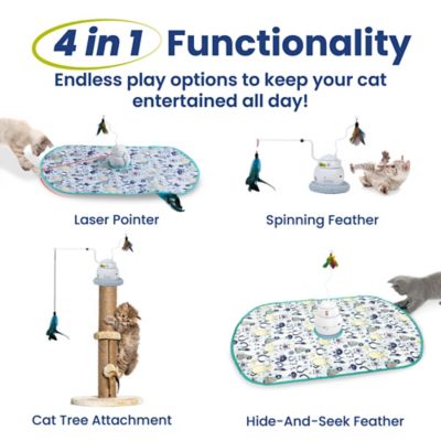 Image showing  Interactive 4-in-1 Laser & Hide & Seek Rechargeable Automatic Cat Exercise Toy