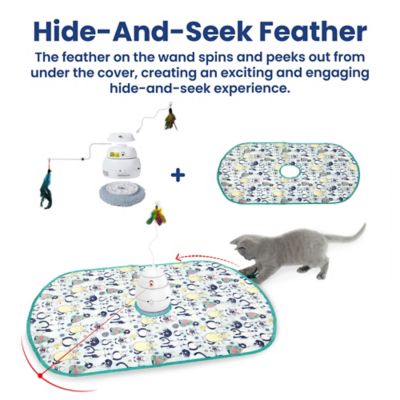 Image showing  Interactive 4-in-1 Laser & Hide & Seek Rechargeable Automatic Cat Exercise Toy
