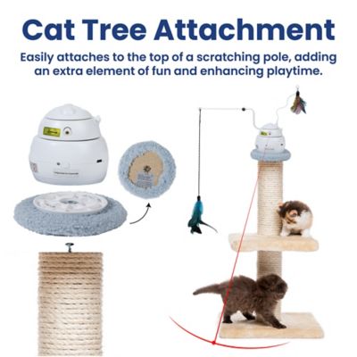 Image showing  Interactive 4-in-1 Laser & Hide & Seek Rechargeable Automatic Cat Exercise Toy