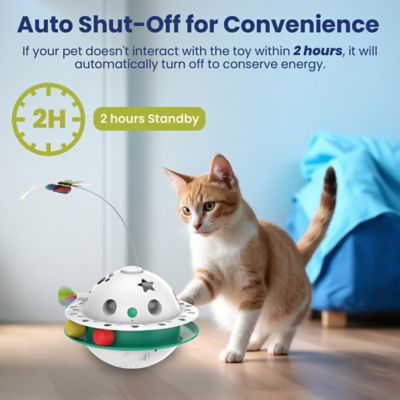 Image showing  Triple Chase Tumbling Interactive Cat Toy with Catnip Ball