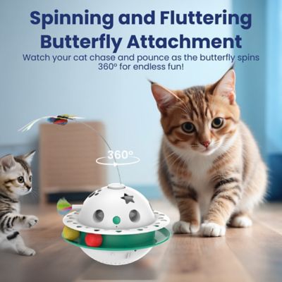 Image showing  Triple Chase Tumbling Interactive Cat Toy with Catnip Ball