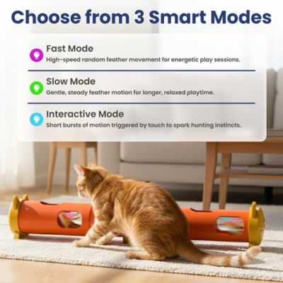 Image showing  Electric Feather Teaser-Tube Cat Toy