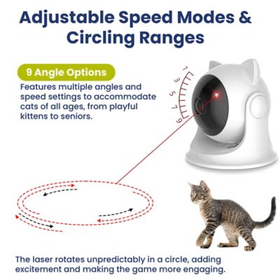 Image showing  Suction Cup Cat Laser Toy, White