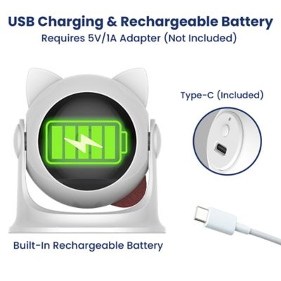 Image showing 5 th PawsPik Suction Cup Cat Laser Toy, White