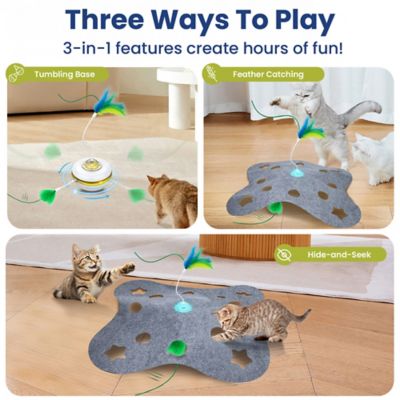 Image showing  Tumbling 3-in-1 Hide & Seek Cat Toy