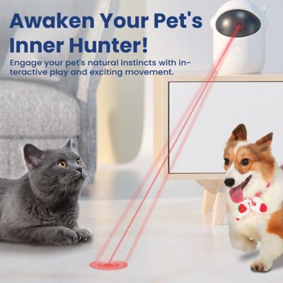 Image showing  Automatic Rechargeable Interactive Alien Laser Cat Toy, White, 1 Count