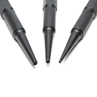 Image showing  3 pc. Steel Nail Punch Set