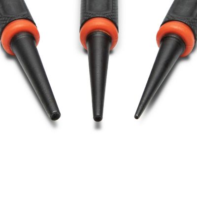 Image showing  3 pc. Dual Material Nail Punch Set