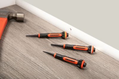 Image showing  3 pc. Dual Material Nail Punch Set