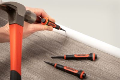 Image showing  3 pc. Dual Material Nail Punch Set