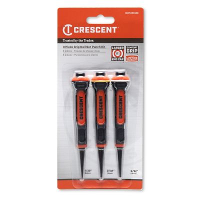 Image showing 5 th Crescent 3 pc. Dual Material Nail Punch Set