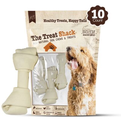 Image showing  Knotted 8 to 9-in Natural Flavor Rawhide Bone Dog Treats, 10 ct.