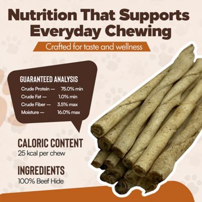 Image showing  Twists 5-in Chicken Flavor Rawhide Dog Chew Treats, 50 ct.