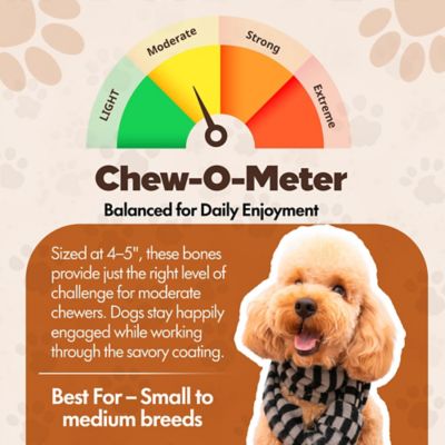 Image showing  Knotted 4 to 5-in. Chicken Flavor Rawhide Bone Dog Treats, 10 ct.