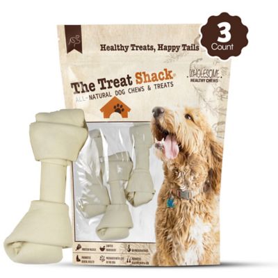 Image showing  Knotted 8 to 9-in Natural Flavor Rawhide Bone Dog Treats, 3 ct.