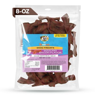 Image showing  Chewka Thick-Cut Real Meat Strips Sizzling Bacon Flavor Dog Treats, 8-oz. Bag