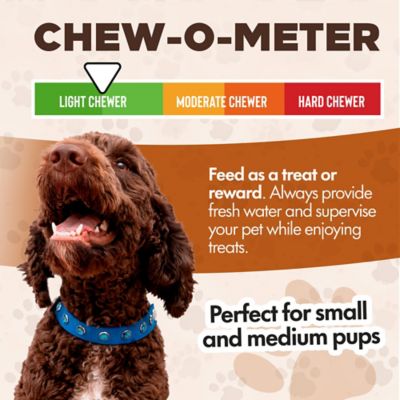 Image showing  Chewka Thick-Cut Real Meat Strips Sizzling Bacon Flavor Dog Treats, 8-oz. Bag