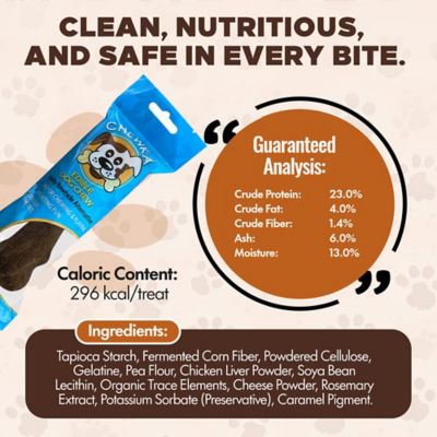 Image showing  Chewka Cheese Flavored Plant-Forward Fully Digestible Dog Chew Bone, Medium, 3 CT